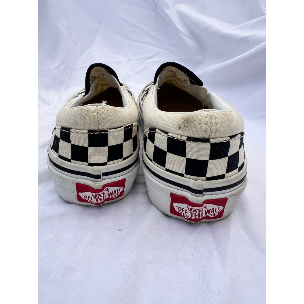 Vans Kids Checkerboard Slip-On‎ Sneakers Black White US 12.0 Kids 721356 - Picture 5 of 8